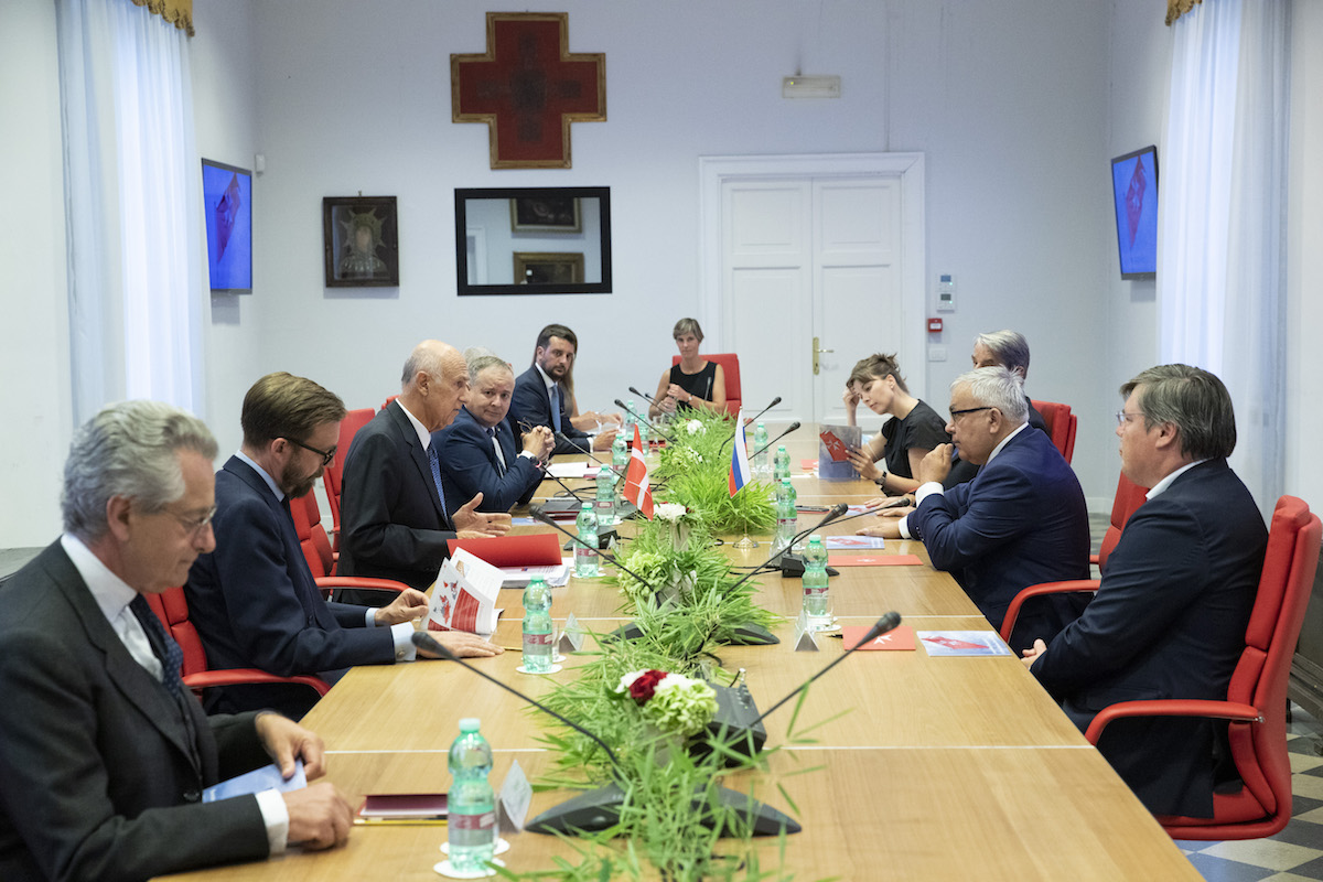 Russian Deputy Foreign Minister, Sergey Vershinin, received by the Order of Malta delegation in Rome